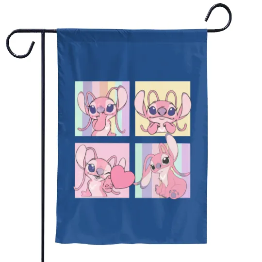 Retro Disney Angel Garden Flags, Stitch and Angel Garden Flags