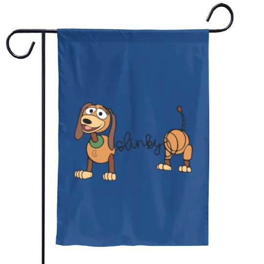 Slinky Dog Garden Flags, Toy Story Character Garden Flags, Disney Slinky Dog