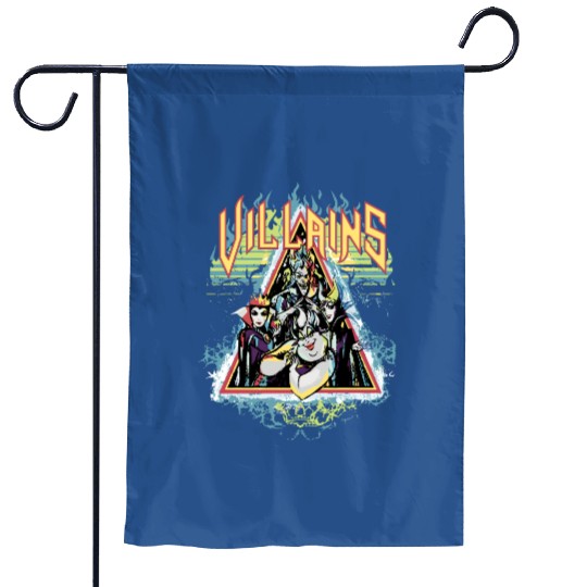 Retro Disney Villains Characters Maleficent Ursula Evil Garden Flags