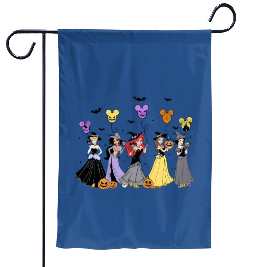 Disney Halloween Garden Flags, Disney Princess Halloween Garden Flags