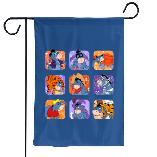 Retro Disney Eeyore Mummy Witch Halloween Moods Garden Flags