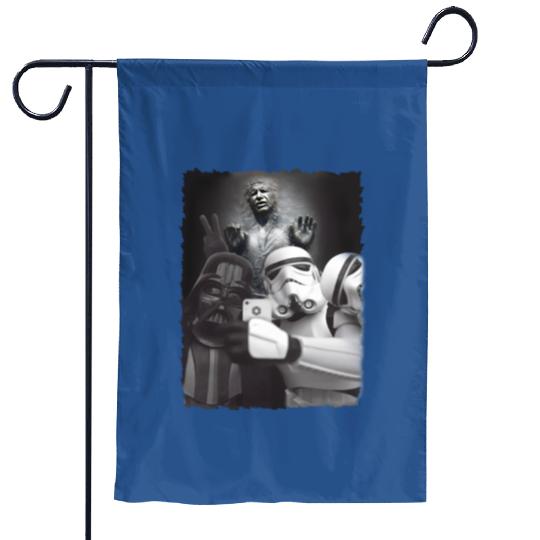 Darth Vader Stormtrooper Han Solo Selfie 2023 Garden Flags Disney Trip 2023 Garden Flags