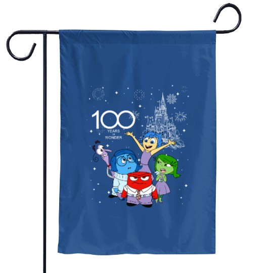 Disney Inside Out Group Characters Garden Flags, 100 Years of Wonder Garden Flags