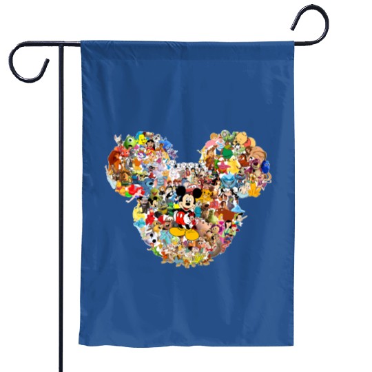 Mickey Mouse, Mickey Head Multi Character, Disney Garden Flags