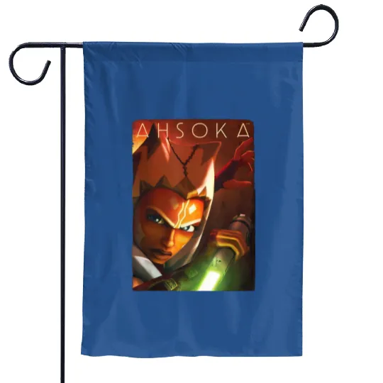 Ahsoka Tano Garden Flags, Power of the Galaxy Lightsaber Garden Flags, Disney Star Wars Garden Flags