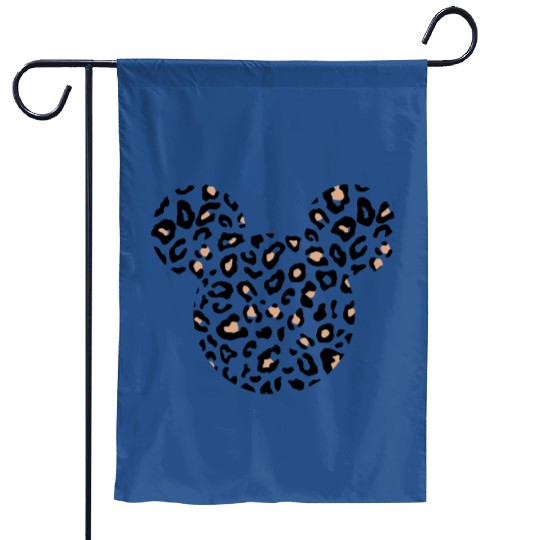 Leopard print Mickey Garden Flags, Animal Kingdom Garden Flags, women's Disney Garden Flags