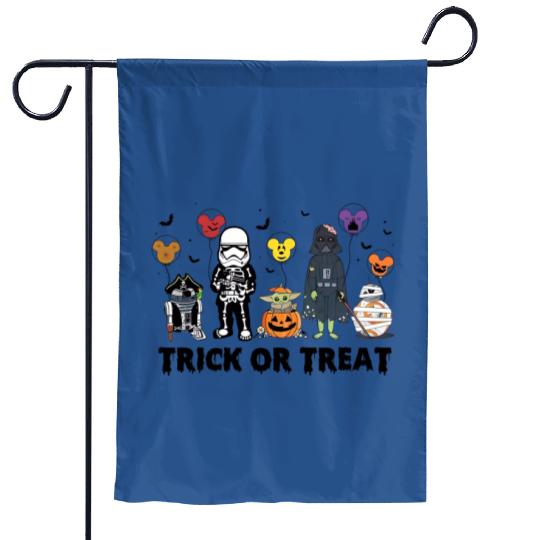Trick Or Treat Star Wars Garden Flags, Disney Halloween Garden Flags,