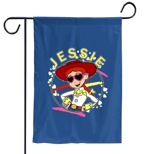 Discover Disney Jessie 90's Portrait Garden Flags, Toy Story Jessie Portrait Garden Flags, Birthday Party Music Garden Flags