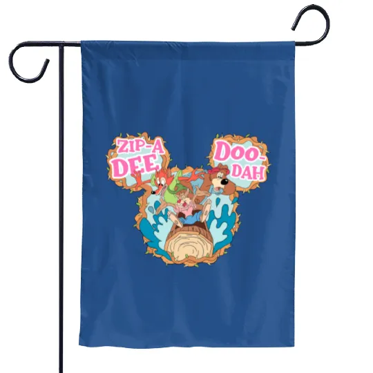 Disney Zip a Dee Doo Dah Garden Flags, Splash Mountain