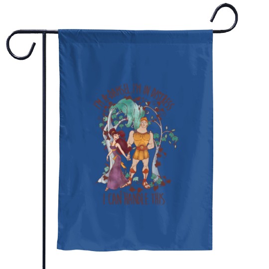 Retro Disney Hercules Meg I'm In Distress I Can Handle This Garden Flags