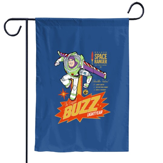 Retro Toy Story Buzz Lightyear  Garden Flags, Woody Buzz world, Disney Vacation 2023 Garden Flags, Disneyworld Garden Flags