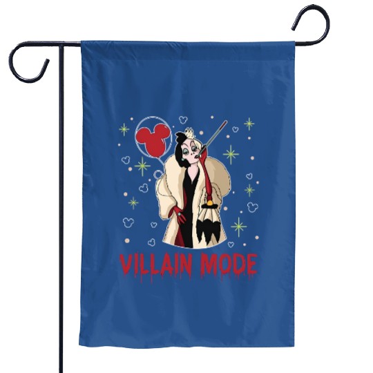 Disney Villain Mode Cruella Garden Flags, Disney Villains Matching Garden Flags