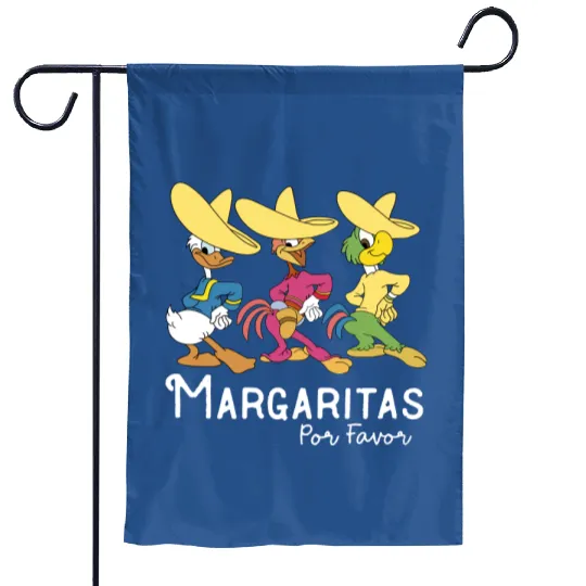 Retro Margaritas Por Favor Colors Garden Flags, Vintage Disney Margarita Garden Flags, Disney Epcot Garden Flags, Margaritas Epcot Garden Flags, Disney Trip