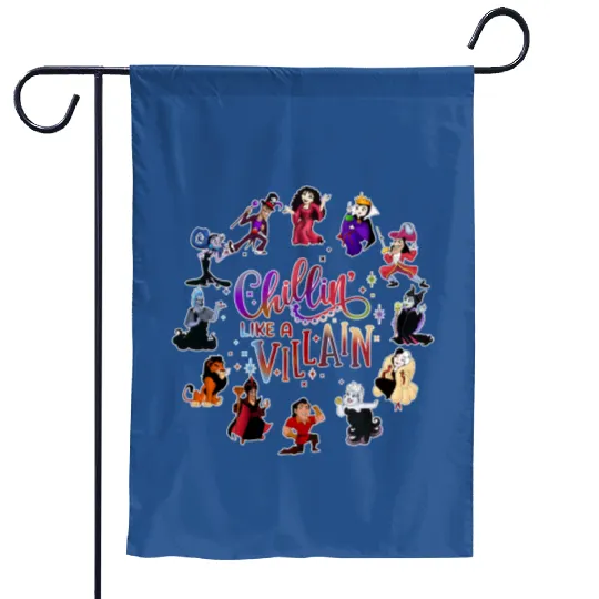 Disney Villains Chillin Like A Villain Halloween Garden Flags