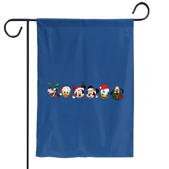 Disney Friends Christmas Garden Flags, Mickey Christmas Garden Flags