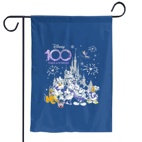 Disney 100 Year of Wonder Garden Flags, 100 Years Anniversary Garden Flags