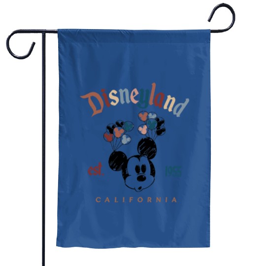Disneyland Garden Flags, Retro Mickey Est 1955 Garden Flags, Disneyland Garden Flags, 2022 Family Vacation Garden Flags