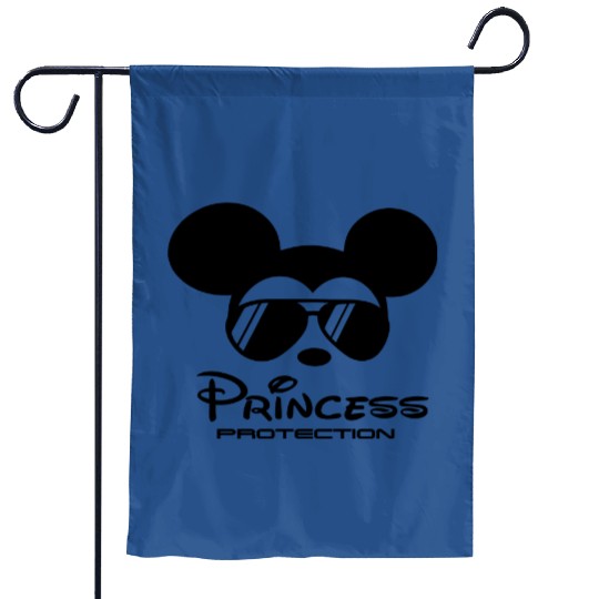 Princess Protection Garden Flags, Disney Princess Security Garden Flags, Disney Dad Garden Flags, Mickey Mouse Garden Flags
