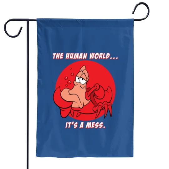 Disney The Little Mermaid Garden Flags, Sebastian Crab The Human World