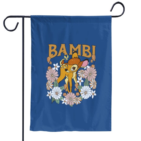 Bambi Garden Flags, Disney Bambi Deer Garden Flags, Bambi Birthday Gift, Disneyland Trip Garden Flags, Disney Flower Garden Flags