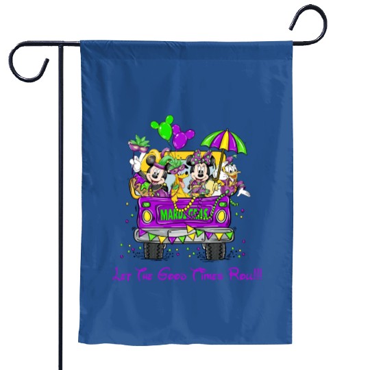 Let The Good Times Roll Disney Mardi Gras 2023 Garden Flags, Disney Mardi Gras Garden Flags