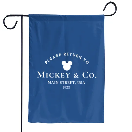 Return to Mickey & Co Garden Flags, Disneyworld Garden Flags, Disney Trip Garden Flags, 2023 Garden Flags