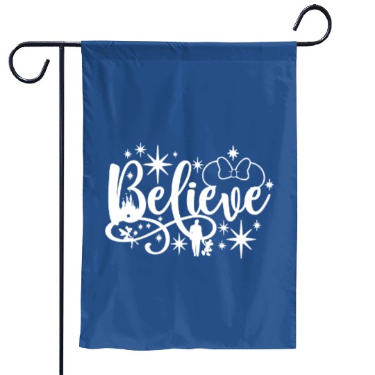 Believe Garden Flags, Disney Garden Flags, Minnie mouse, Disney gift, Believe Garden Flags