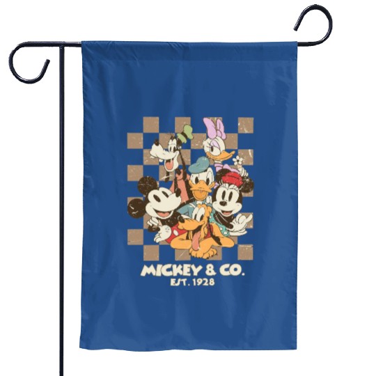 Vintage Mickey And Co 1928 Garden Flags, Disneyland family