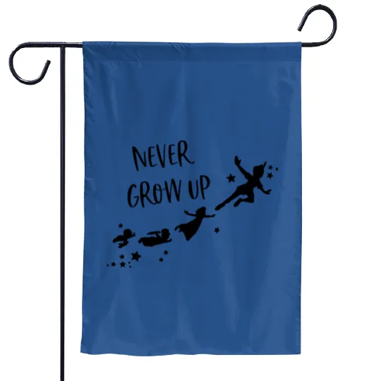 Peter Pan Garden Flags, Disney Peter Pan Garden Flags, Never Grow Up Disney Peter Pan Tinkerbell Garden Flags