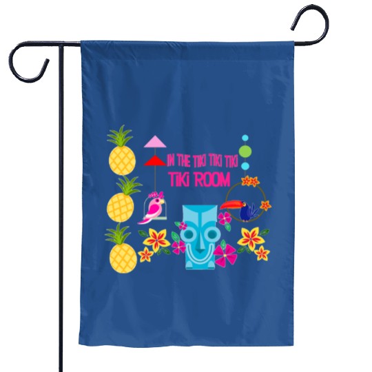 In the Tiki room - Enchanted Tiki Room Disney World - Garden Flags