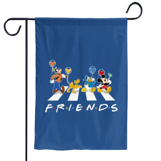 Mickey and Friends Vintage Garden Flags, Abbey Road Disney Garden Flags, Vintage Disney Garden Flags