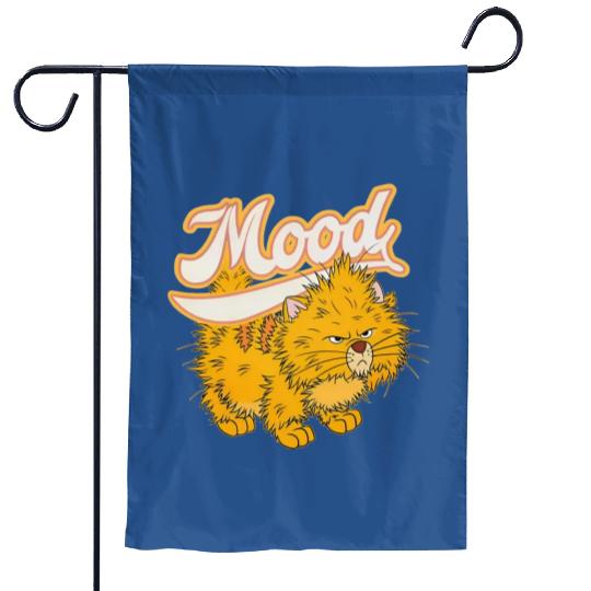 Disney Cat Oliver Mood Retro Garden Flags, Oliver & Company Garden Flags