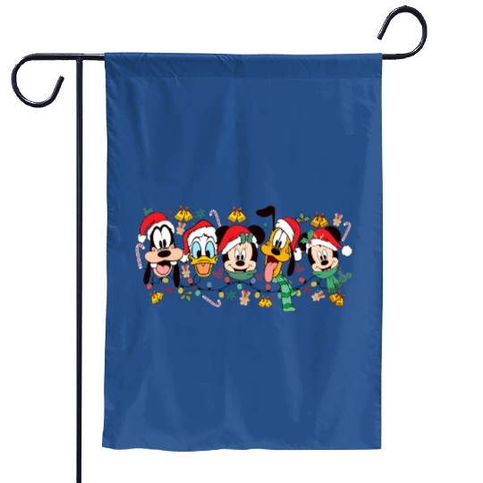 Discover Mickey And Friends Christmas Garden Flags, Disney Ears Christmas, Disney Christmas