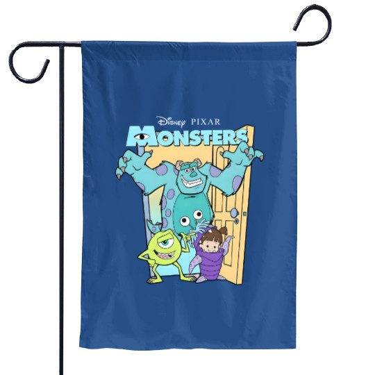 Retro Disney Pixar Monsters Inc. Mike Sully Boo Group Poster Garden Flags, Family Matching