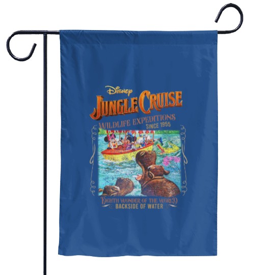 Jungle Cruise Garden Flags,  Garden Flags, Mickey and Friends Garden Flags, Disney Park Garden Flags, Disney Jungle Cruise Ride, Disneyland Trip Garden Flags