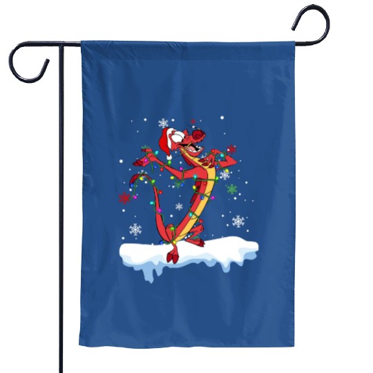 Disney Mulan Mushu Dragon Christmas Lights Garden Flags