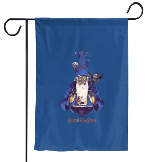 Disney The Sword In The Stone Comic Poster Retro Garden Flags, Magic Kingdom Trip Garden Flags,