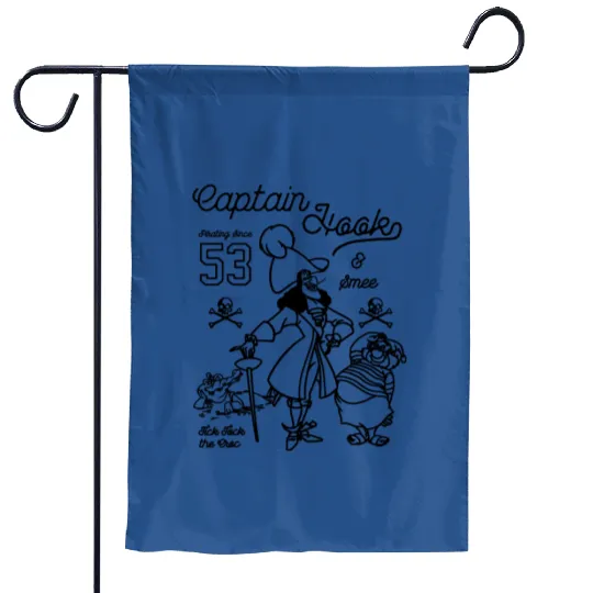 Disney Peter Pan Captain Hook And Mr. Smee Garden Flags