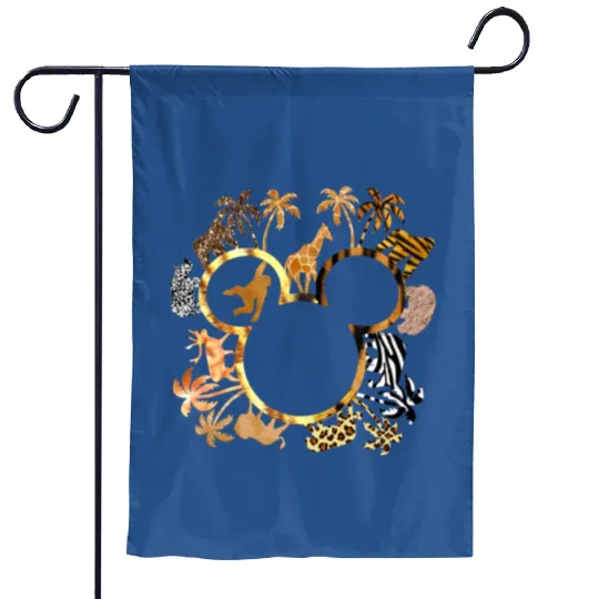 Disney Animal Kingdom Garden Flags, Disney Safari, Disney Leopard Garden Flags, Hakuna Matata Garden Flags