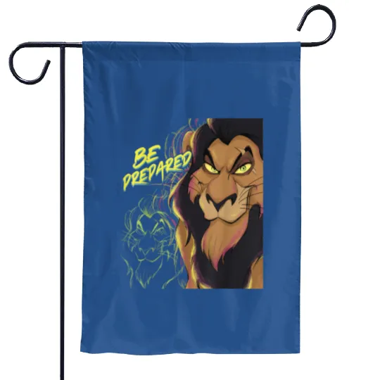Disney The Lion King Scar Be Prepared Villains Halloween Garden Flags