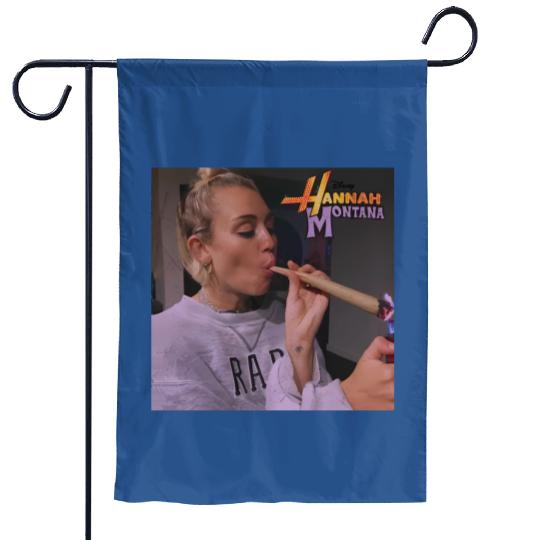 Vintage Hannah Montana Garden Flags, Disney Hannah Montana Logo