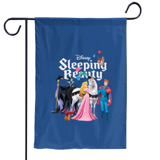 Vintage Sleeping Beauty Garden Flags, Aurora Princess Garden Flags, Disneyland Garden Flags