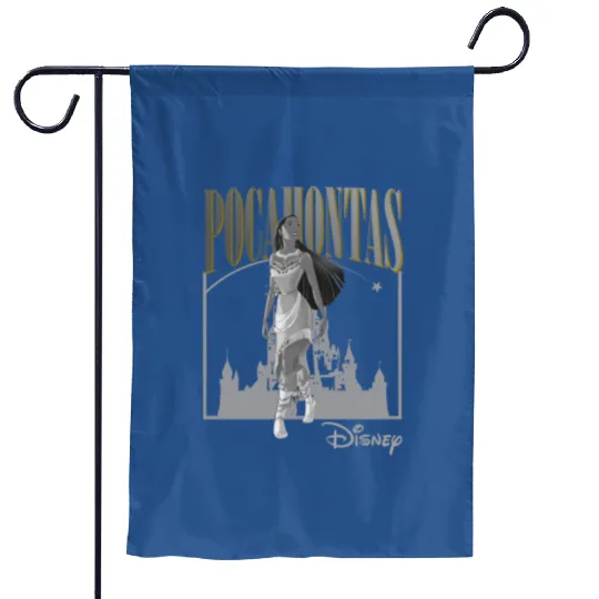 Pocahontas Vintage 90s Garden Flags, Disney princess Garden Flags