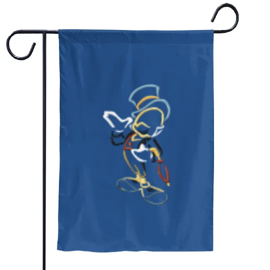 Jiminy Cricket Pinocchio Disney Embroidered Garden Flags