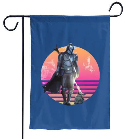 Disney Mandalorian Garden Flags, Mandalorian Grogu Garden Flags