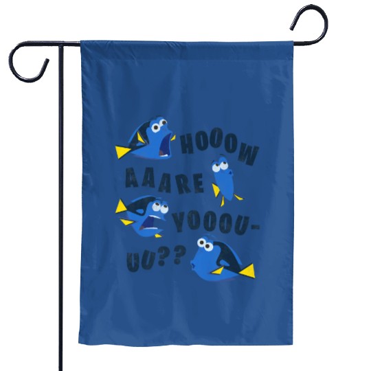 Finding Dory How Are You Garden Flags, Disney Funny Garden Flags, Disneyworld Party