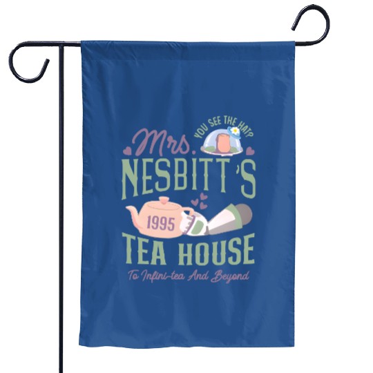 Disney T.oy Stor.y Buzz Lightyear Mrs. Nesbitts Tea House 1995 Garden Flags
