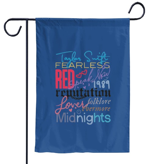 Discover Vintage Taylor The Eras Tour 2023 Garden Flags, Taylor Album Logo 2023 Garden Flags
