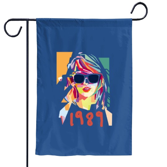 Discover Kids 1989 Watercolor Taylor Vintage Garden Flags, Taylor Inspired Garden Flags 1989