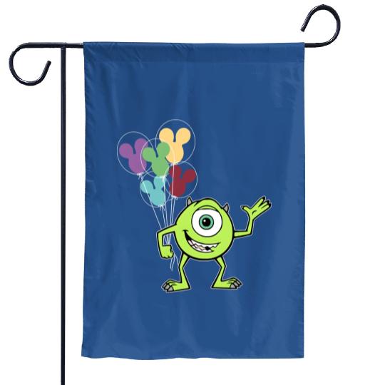 Disney Monsters Inc Garden Flags, Mike Wazowski Garden Flags, Monsters University Garden Flags